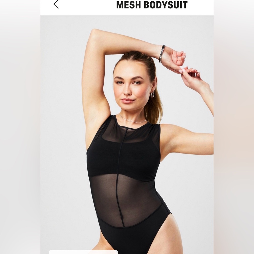 Fabletics -  Black Mesh Bodysuit